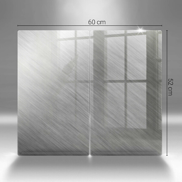 Cache plaque de cuisson Fond de texture métallique