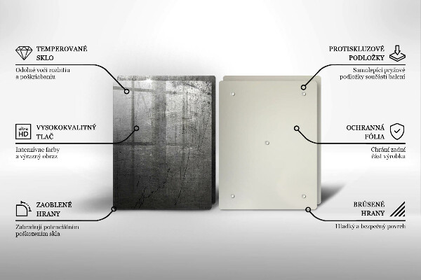 Protection plaque induction Texture métallique