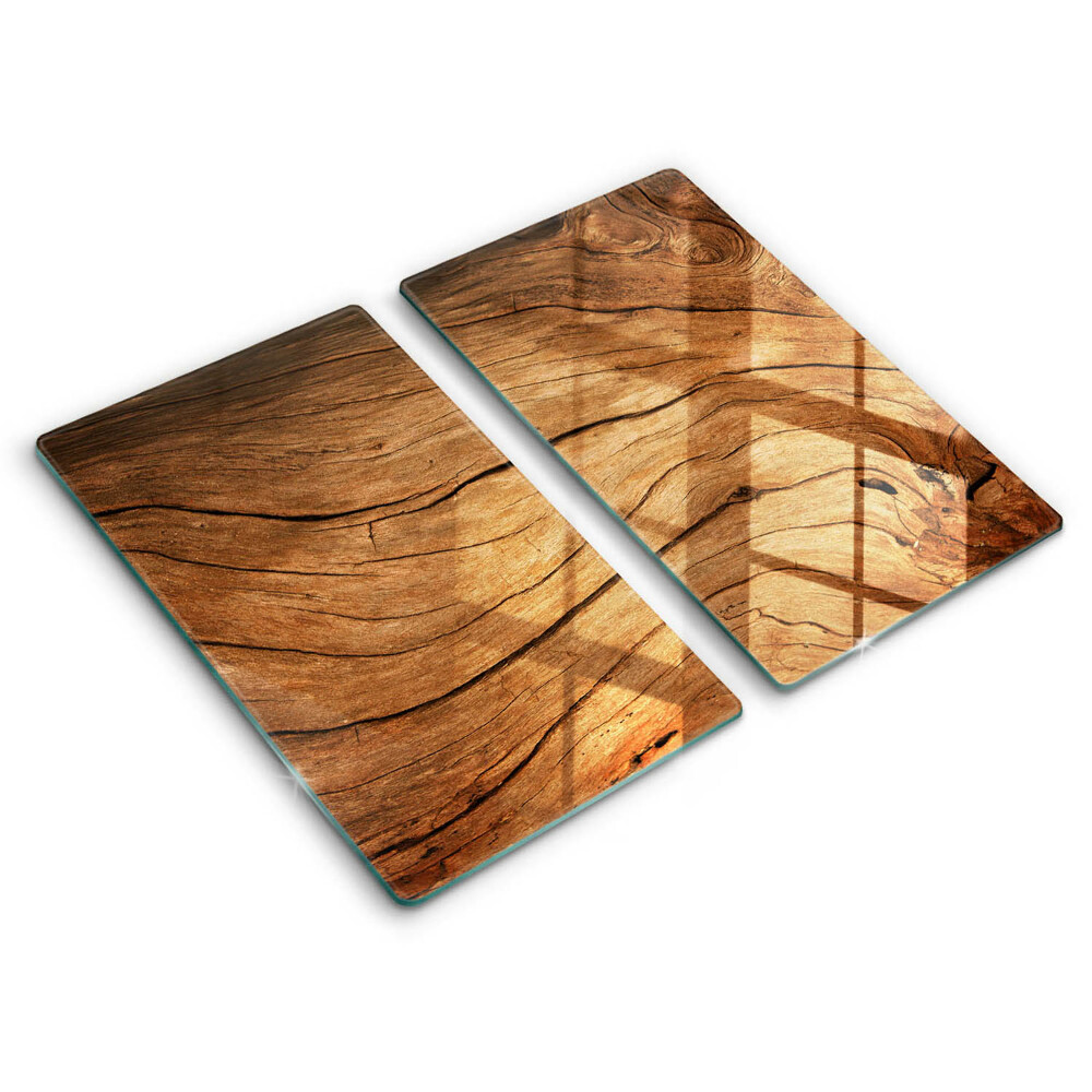 Protection plaque induction Texture de planche de bois