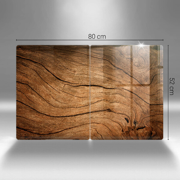 Protection plaque induction Texture de planche de bois