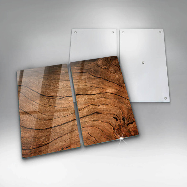 Protection plaque induction Texture de planche de bois