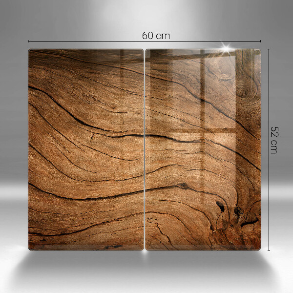 Protection plaque induction Texture de planche de bois