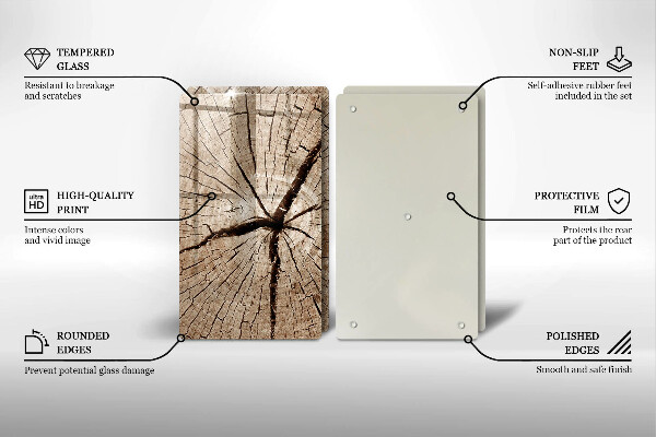 Protection plaque induction Coupe transversale d'un arbre