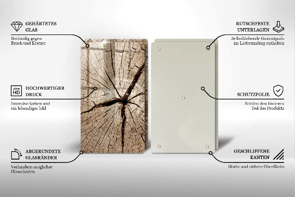 Protection plaque induction Coupe transversale d'un arbre