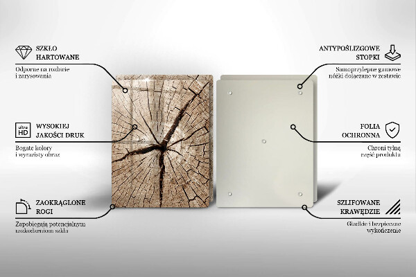 Protection plaque induction Coupe transversale d'un arbre