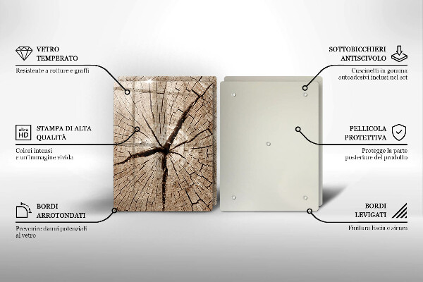 Protection plaque induction Coupe transversale d'un arbre