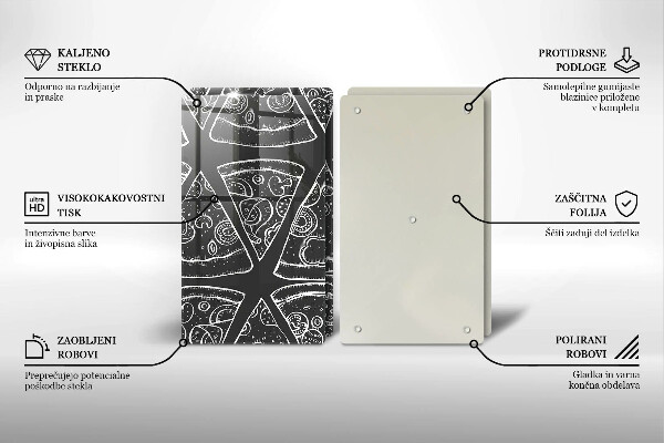 Protection plaque induction Illustration de pizza