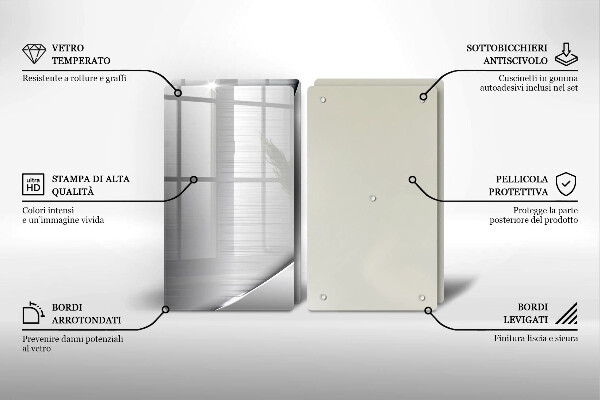 Cache plaque de cuisson Formes métalliques