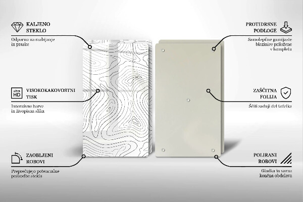 Cache plaque de cuisson Formes abstraites
