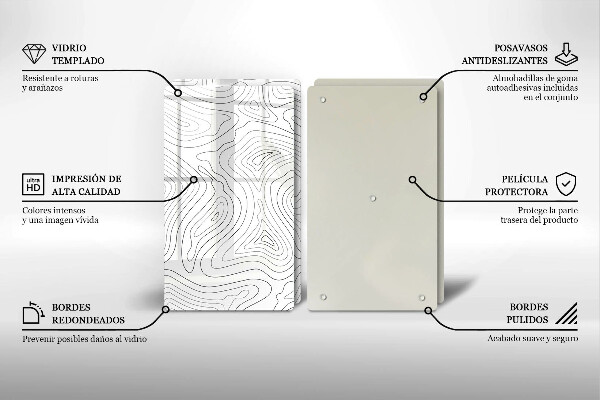 Cache plaque de cuisson Formes abstraites