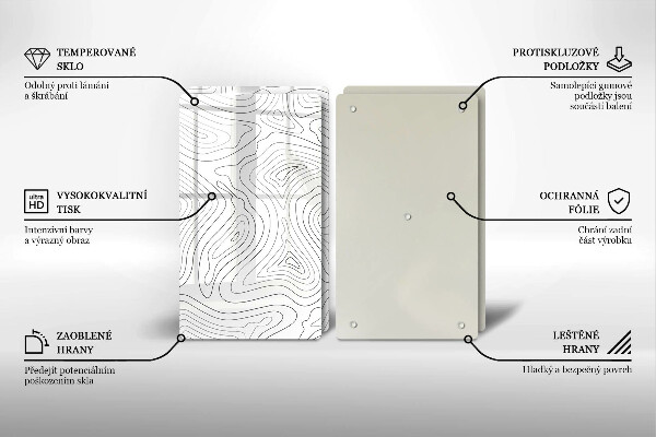 Cache plaque de cuisson Formes abstraites