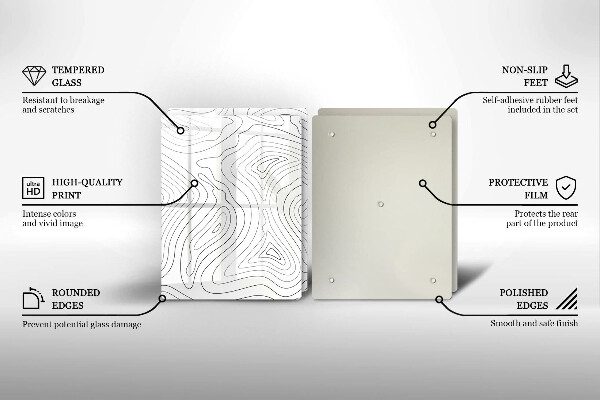 Cache plaque de cuisson Formes abstraites