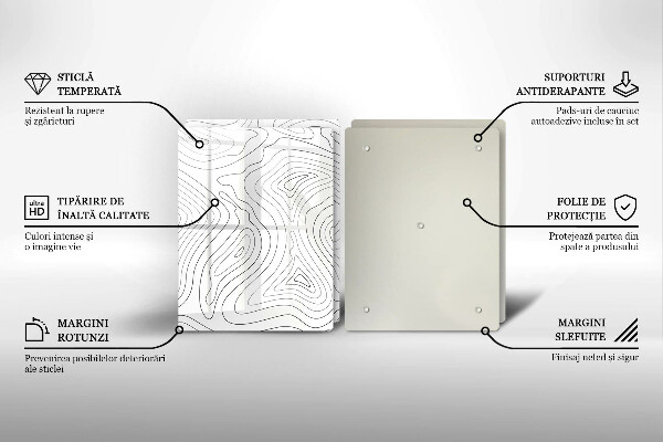 Cache plaque de cuisson Formes abstraites