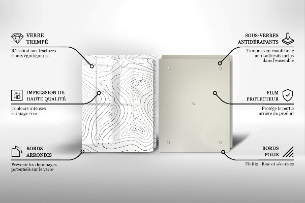 Cache plaque de cuisson Formes abstraites