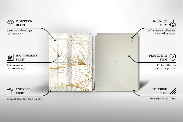 Cache plaque de cuisson Modèle de lignes modernes