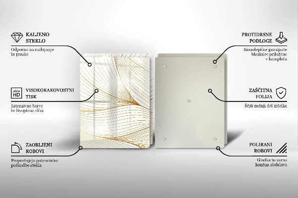 Cache plaque de cuisson Modèle de lignes modernes