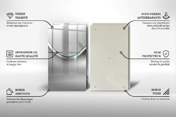 Protection plaque induction Abstraction du métal