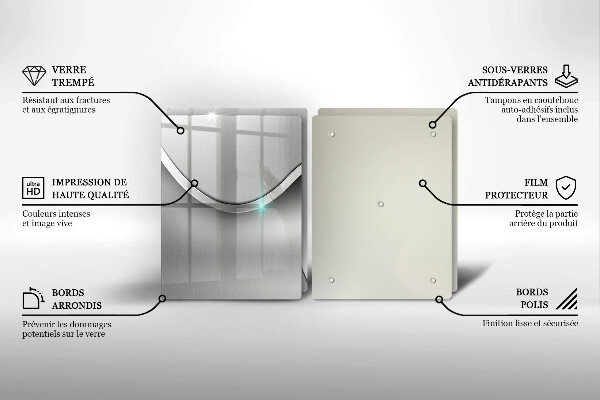 Protection plaque induction Abstraction du métal