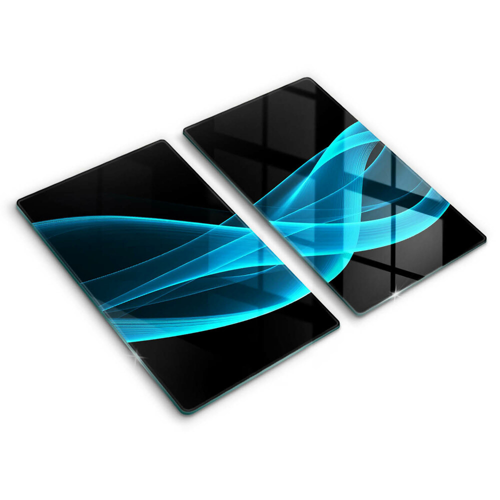 Protection plaque induction Abstraction bleue