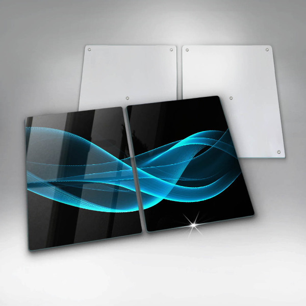 Protection plaque induction Abstraction bleue