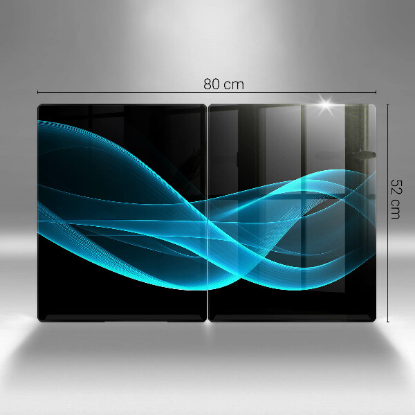 Protection plaque induction Abstraction bleue