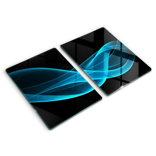 Protection plaque induction Abstraction bleue
