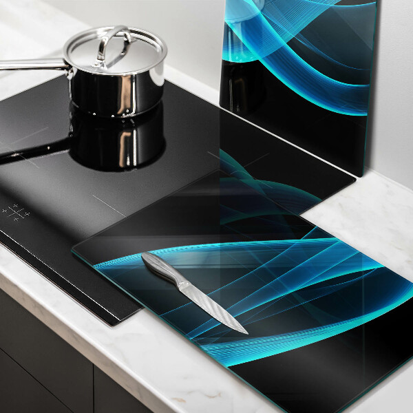 Protection plaque induction Abstraction bleue