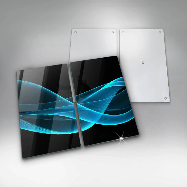 Protection plaque induction Abstraction bleue