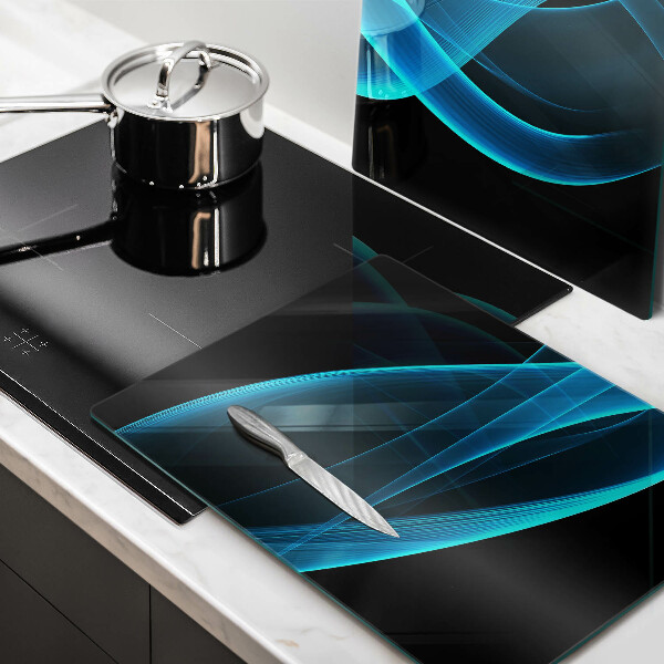 Protection plaque induction Abstraction bleue