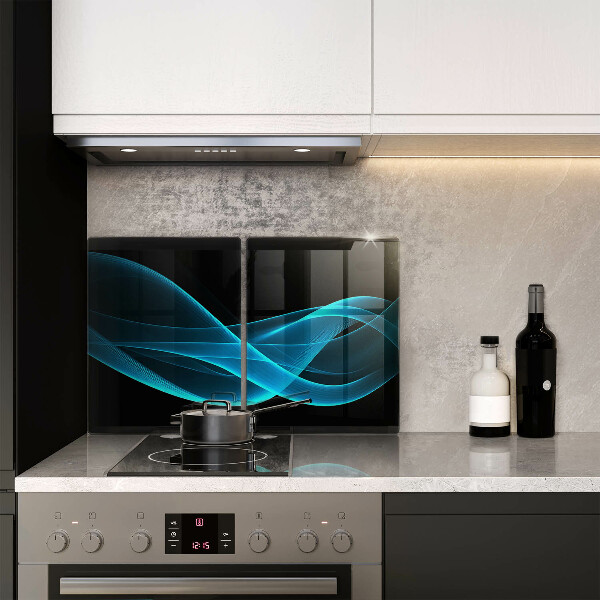 Protection plaque induction Abstraction bleue