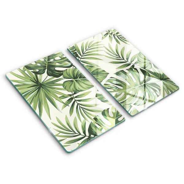 Protection plaque induction Illustration de feuilles de Monstera