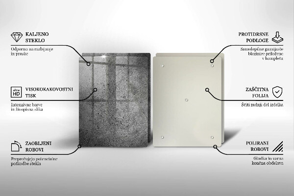 Protection plaque induction Texture de pierre en béton