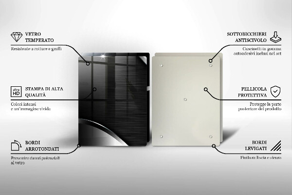 Cache plaque de cuisson Abstraction du métal