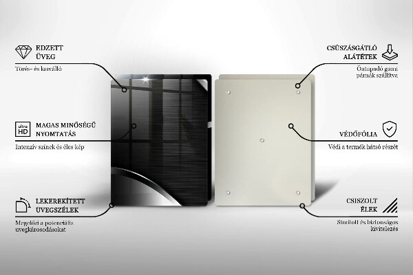 Cache plaque de cuisson Abstraction du métal