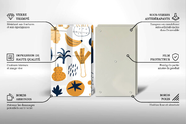 Cache plaque de cuisson Illustration de la nourriture