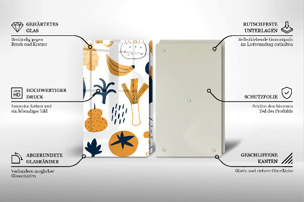 Cache plaque de cuisson Illustration de la nourriture