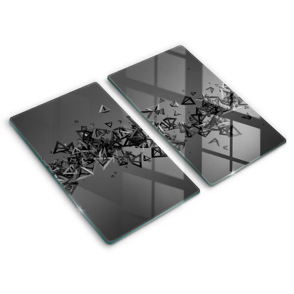 Cache plaque de cuisson Formes 3D abstraites