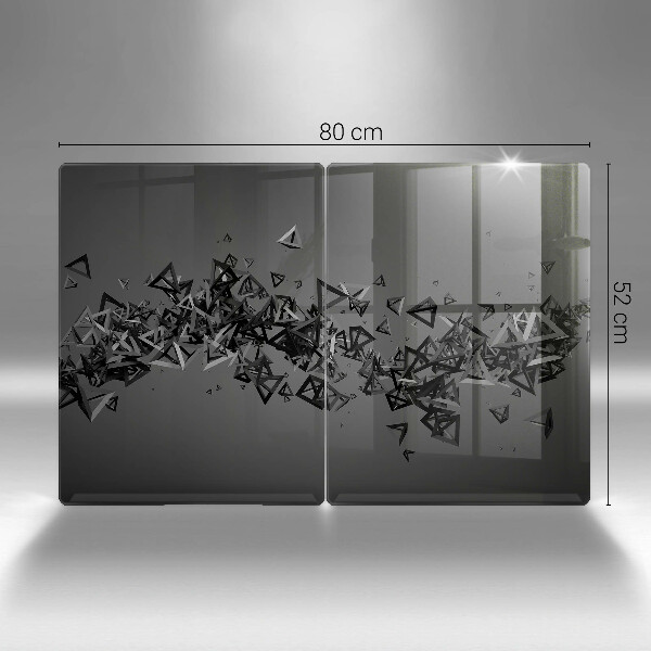 Cache plaque de cuisson Formes 3D abstraites