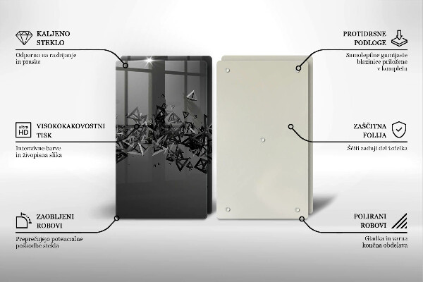 Cache plaque de cuisson Formes 3D abstraites