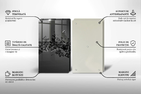 Cache plaque de cuisson Formes 3D abstraites