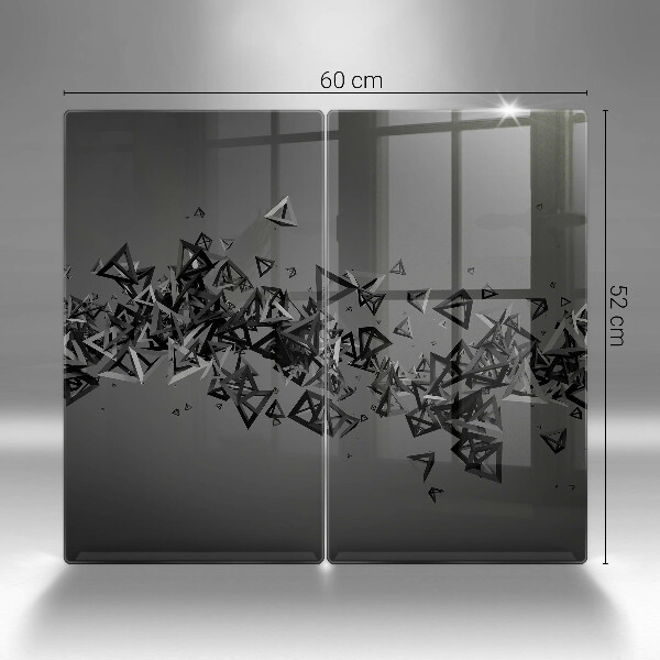 Cache plaque de cuisson Formes 3D abstraites