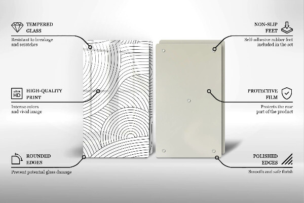 Cache plaque de cuisson Abstraction des lignes noires