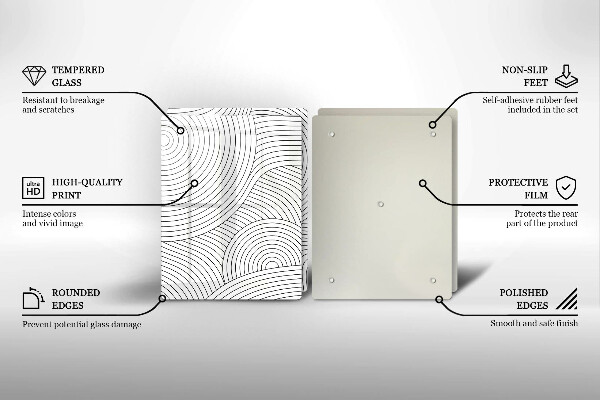 Cache plaque de cuisson Abstraction des lignes noires