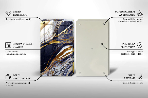 Protection plaque induction Abstraction colorée