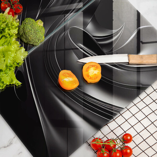 Protection plaque induction Messe noire abstraite