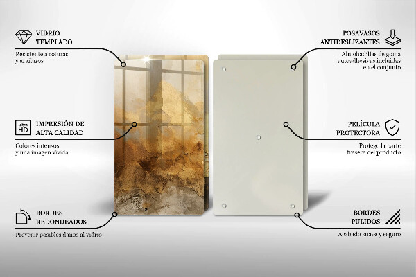 Protection plaque induction Texture riche