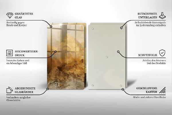 Protection plaque induction Texture riche