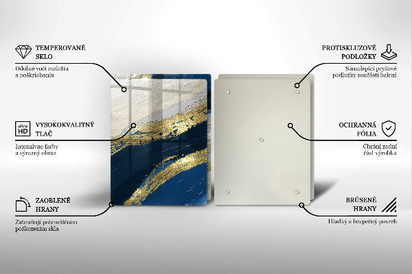 Protection plaque induction Texture avec de l'or