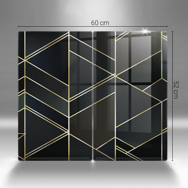 Protection plaque induction Triangles abstraits