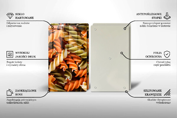 Protection plaque induction Pâtes fusilli